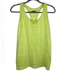 Athleta Neon Rev Up Racerback Built-In Bra Workout Tank Size XL